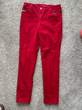 Chico's Bright Red Platinum Jegging